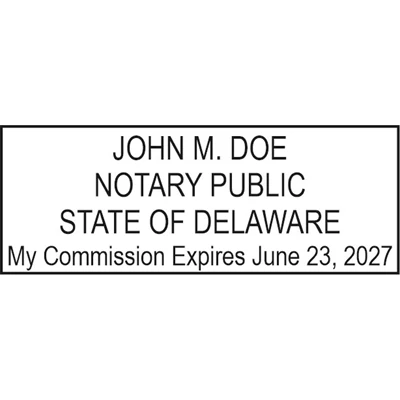 Filing Stamp Delaware Delaware Notary Stamps | The StampMaker