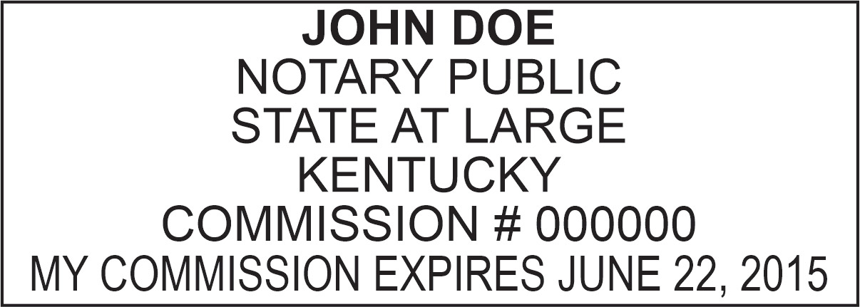 Notary Stamp - Trodat 4915 - Kentucky