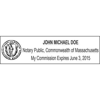Notary Stamp - ML185 Pre-Ink Stamp - Massachusetts