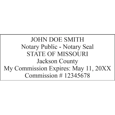 Notary Pocket Stamp 2773 - Missouri
