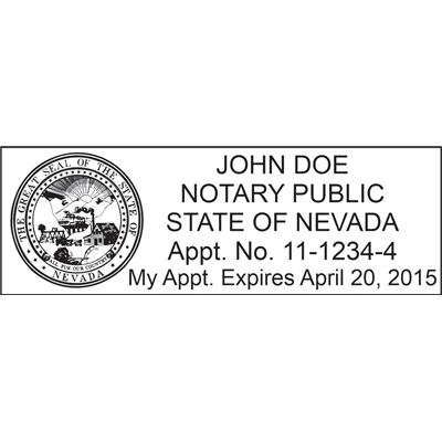 Notary Stamp - ML185 Pre-Inked Stamp - Nevada