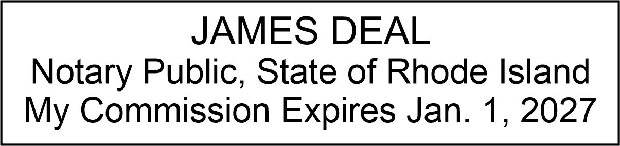 Notary Stamp - Trodat 4915 - Rhode Island