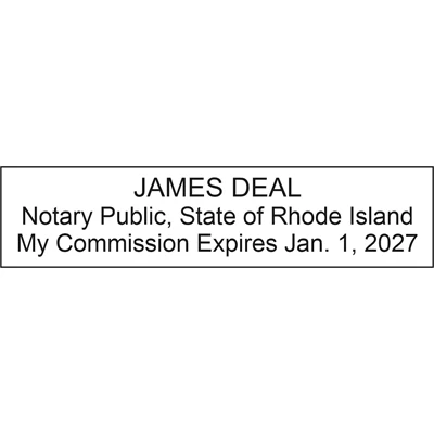 Notary Pocket Stamp 2773 - Rhode Island