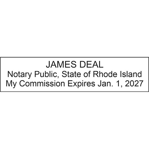 notary stamp - trodat 4915 - rhode island