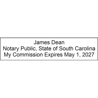 Notary Pocket Stamp 2773 - South Carolina