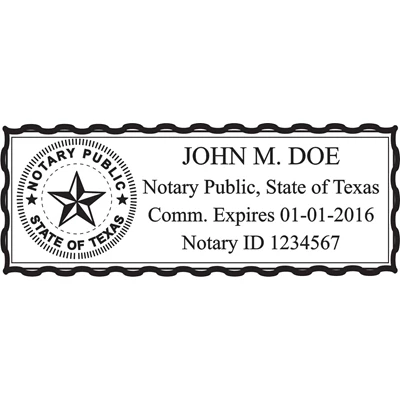 Notary Pocket Stamp 2773 - Texas