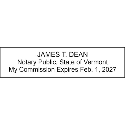 Notary Wood Rectangle - Vermont