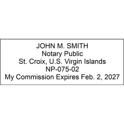 Notary Stamp - Trodat 4915 - Virgin Islands