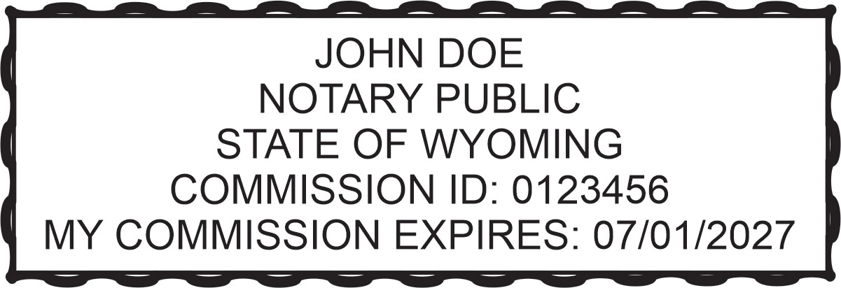 notary pocket stamp 2773 - wyoming