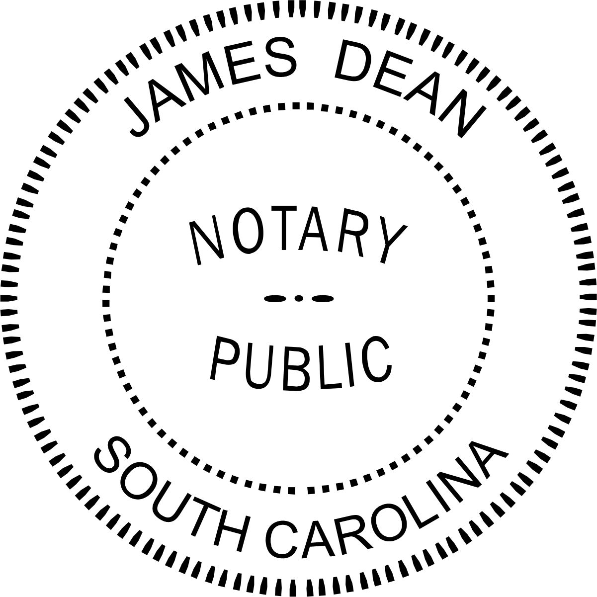 Notary Seal - Pre-Inked Stamp - South Carolina