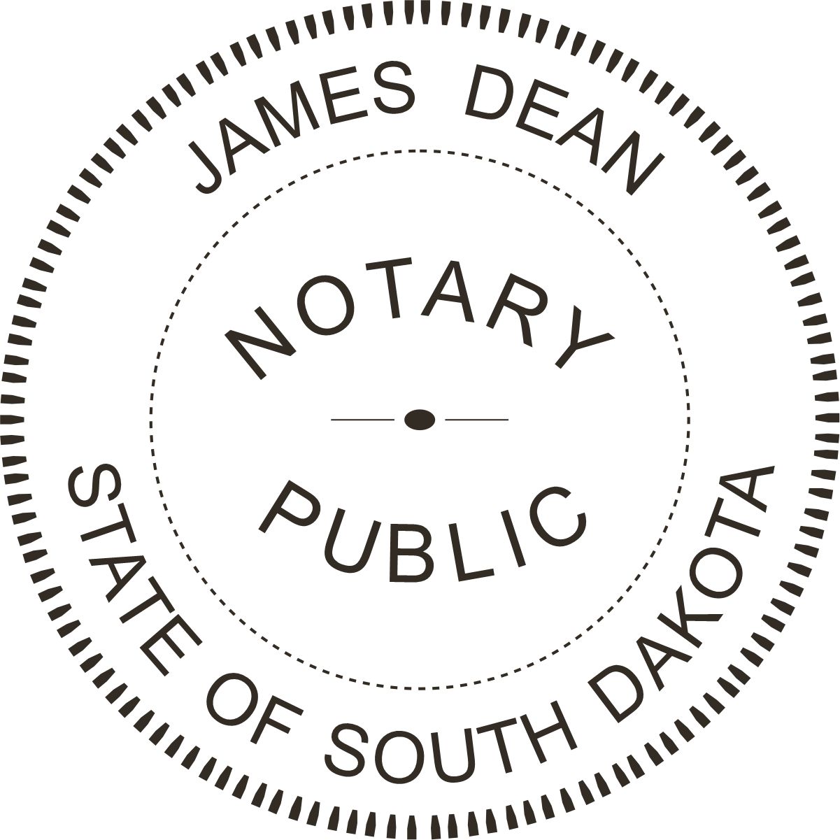 notary seal - pocket style - south dakota