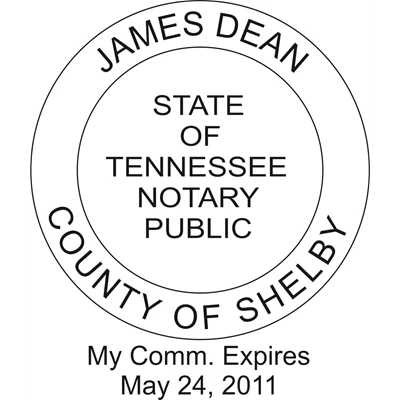 Tennessee Wood Handle Notary Seal