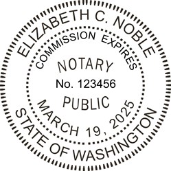 Notary Seal - Pocket Style - Washington