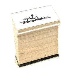 Wood Rubber Stamp L.25" x H.25" MM