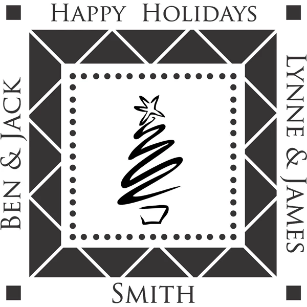 Holiday Monogram Stamp - HMS1 - SC