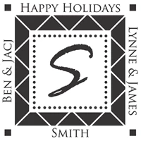 holiday monogram stamp - hms2 - sc