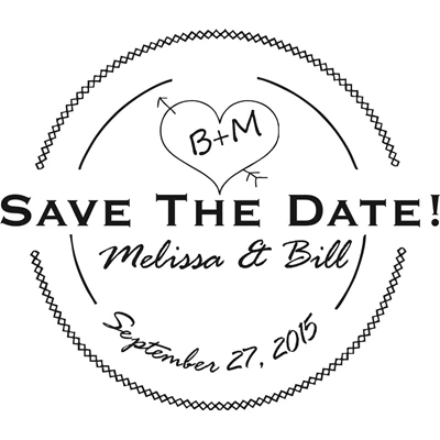 Save The Date Stamp Large - 11A