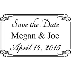 Save The Date Stamp Large - 2A
