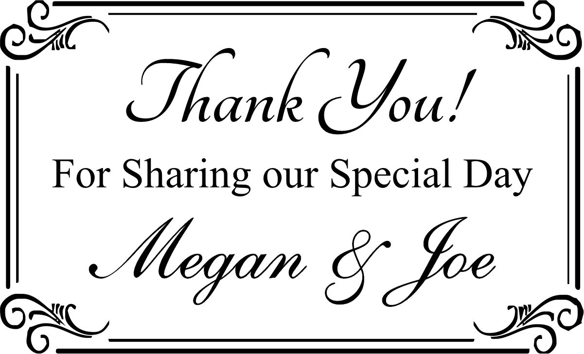 wedding stamp - thank you large -2b