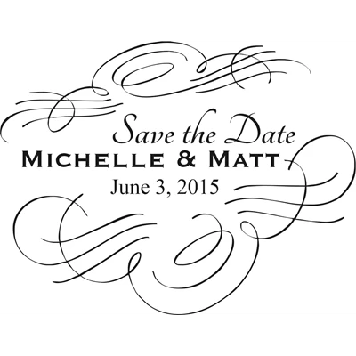 Save The Date Stamp Large - 3A