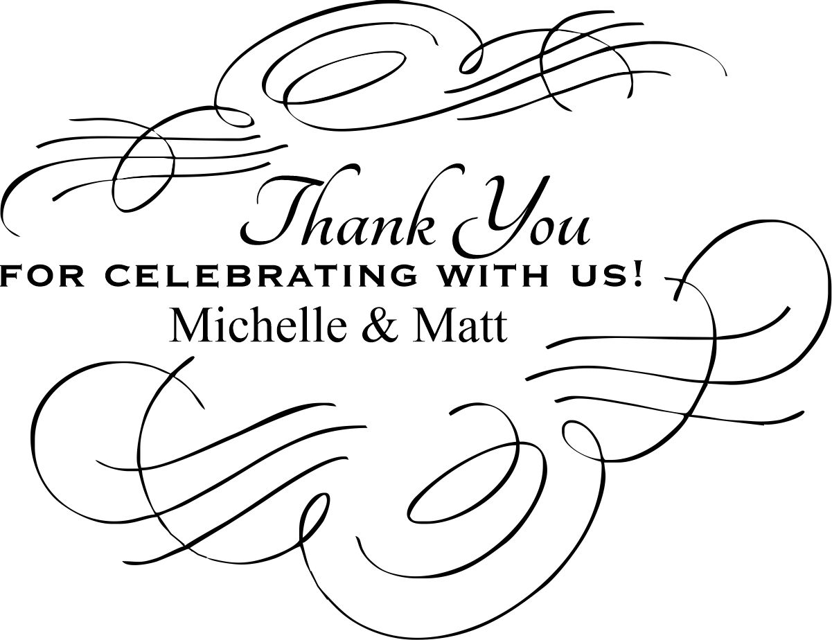 wedding stamp - thank you large -3b