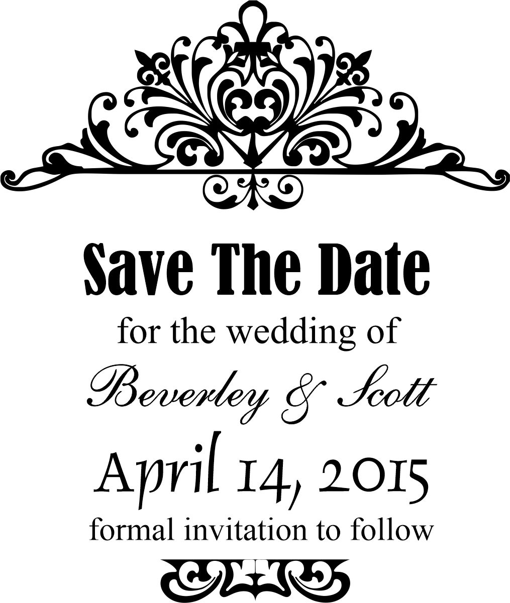 Save The Date Stamp Large - 4A