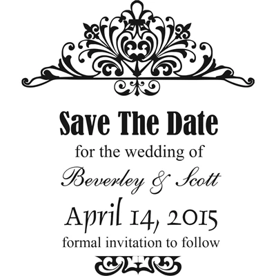 Save The Date Stamp Large - 4A