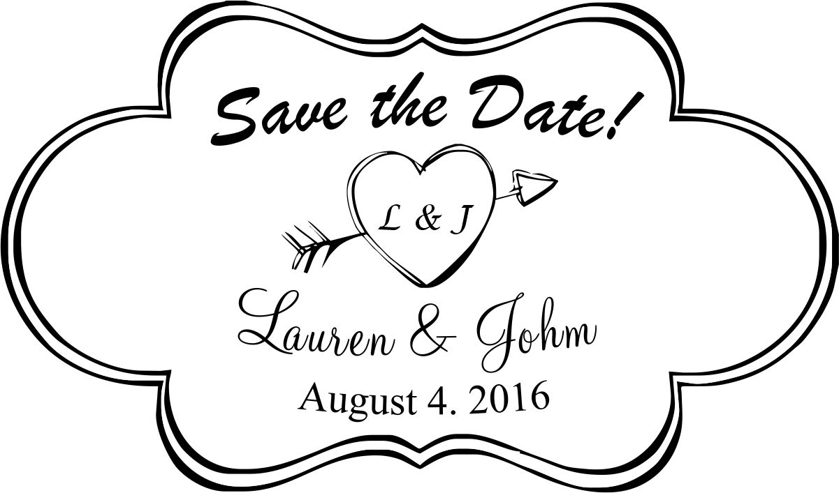 Save The Date Stamp Large - 6A