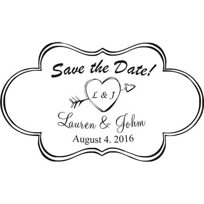 Save The Date Stamp Large - 6A