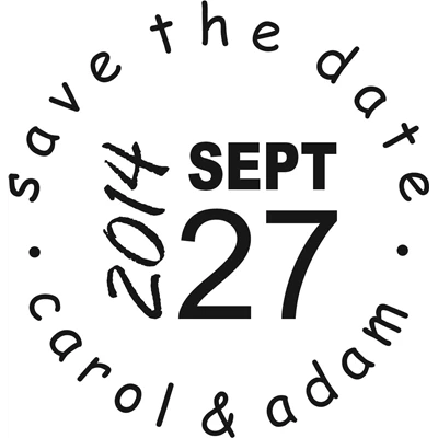 Save The Date Stamp Large - 7A