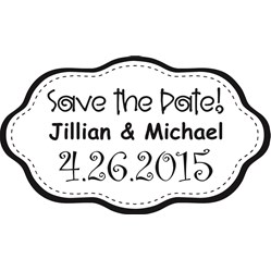 Save The Date Stamp Large - 9A