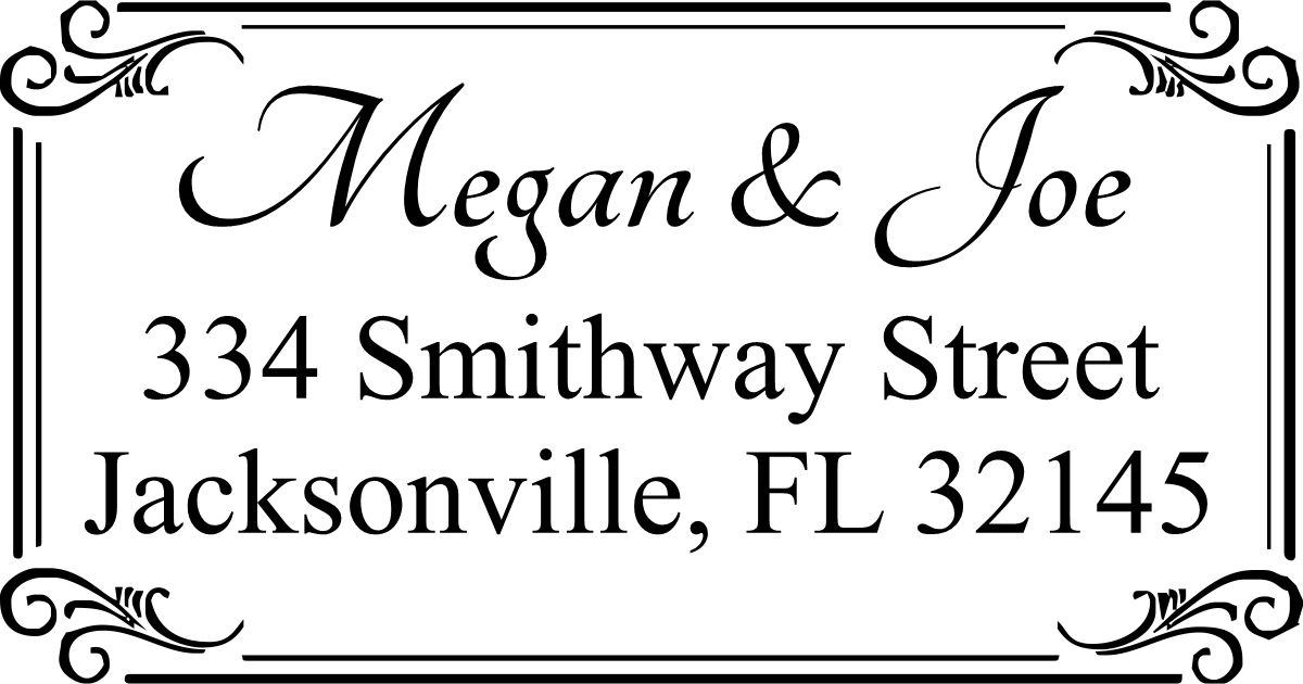 monogram wedding stamp wsm-2