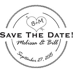 Save The Date Stamp Small - 11A