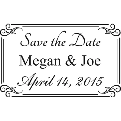Save The Date Stamp Small - 2A