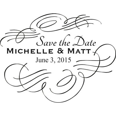 Save The Date Stamp Small - 3A
