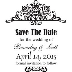 Save The Date Stamp Small - 4A
