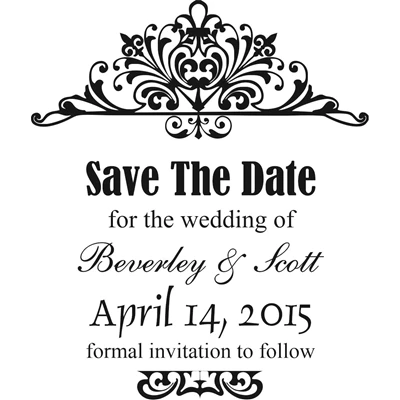 Save The Date Stamp Small - 4A