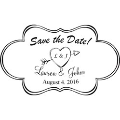 Save The Date Stamp Small - 6A