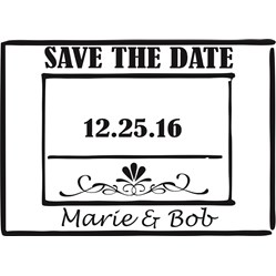 Save The Date Stamp Small - 8A
