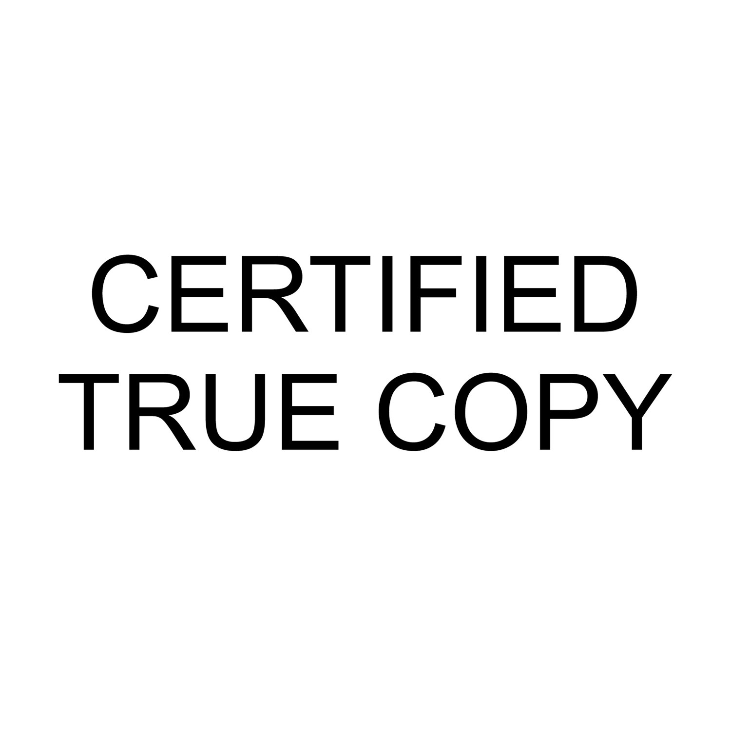 SS-13 Certified True Copy Stamp