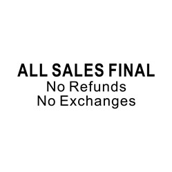 SS-3 All Sales Final No Refunds Stamp