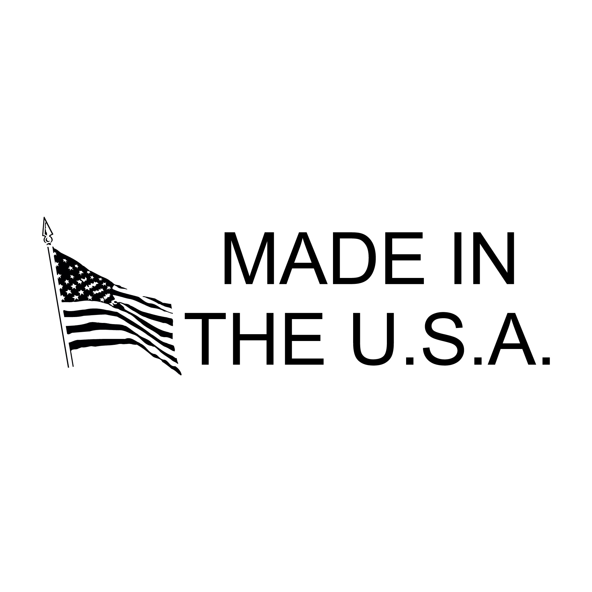 SS-34 Flag Made in USA Stamp: Self-Inking or Pre-Inked