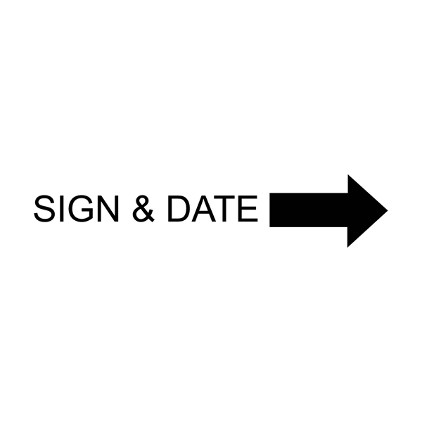 Sign and Date Stamp: Wood Handle, Self-Inking or Pre-Inked