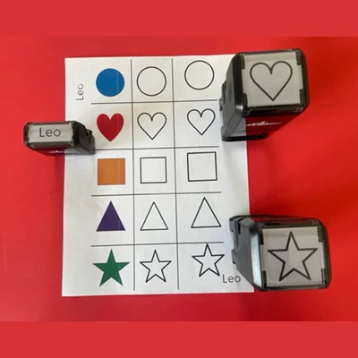 A Teacher Uses Teacher Stamps to Help Her Classroom Learn Well