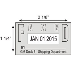 Date Stamp - FAXED