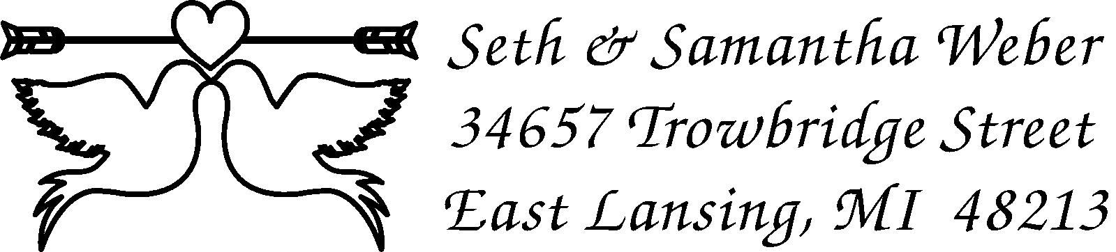 Wedding Address Stamp