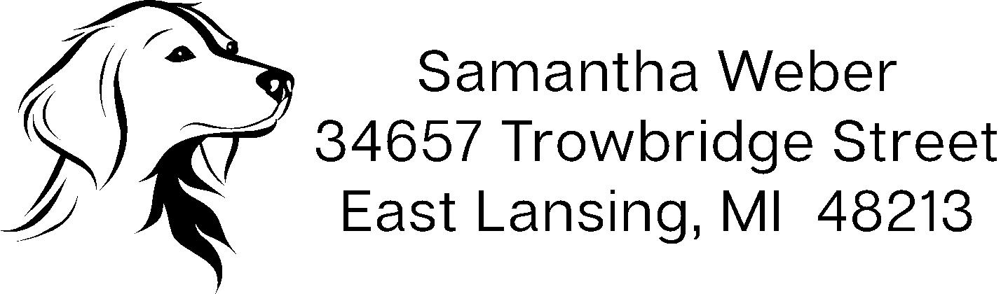 Dog Address Stamp