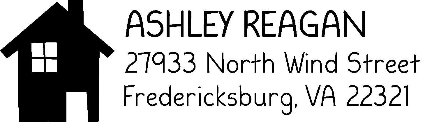 Simple House Silhouette Address Stamp