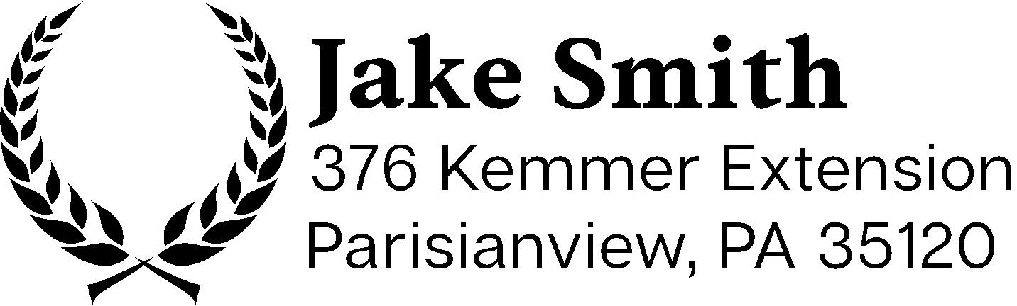 Decorative Laurel Address Stamp