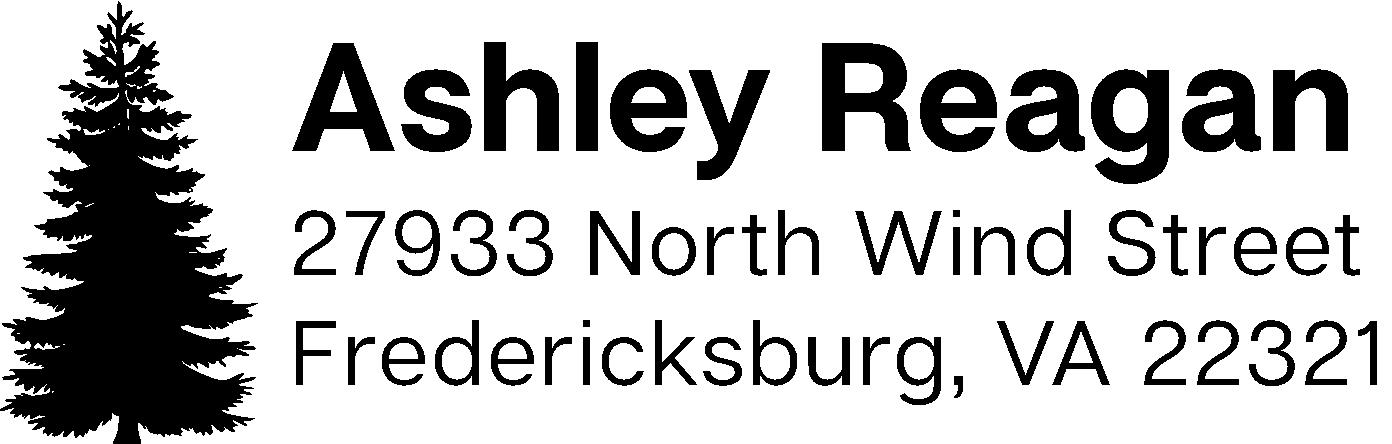 Evergreen Silhouette Address Stamp